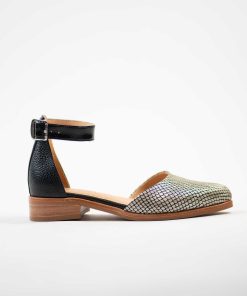 Zapatos Y Sandalias Sin Taco Burano | Alma Black Gold