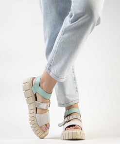 Sandalias Plataforma Burano | Monza Aqua Mint