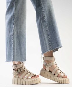 Sandalias Plataforma Burano | Pompeya Cream