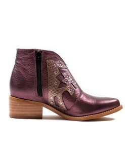 Botines Y Botas Con Taco Burano | Ariel Burgundy