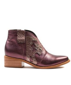 Botines Y Botas Con Taco Burano | Ariel Burgundy