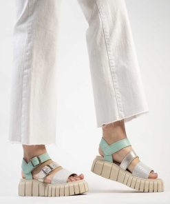 Sandalias Plataforma Burano | Monza Aqua Mint