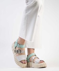 Sandalias Plataforma Burano | Monza Aqua Mint