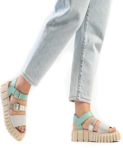 Sandalias Plataforma Burano | Monza Aqua Mint