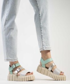 Sandalias Plataforma Burano | Monza Aqua Mint