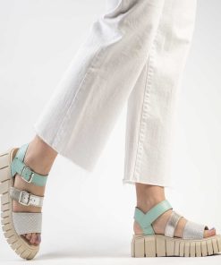 Sandalias Plataforma Burano | Monza Aqua Mint