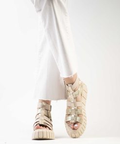 Sandalias Plataforma Burano | Pompeya Cream