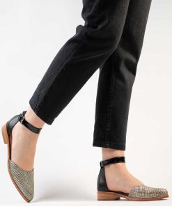 Zapatos Y Sandalias Sin Taco Burano | Alma Black Gold