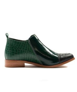 Botines Sin Taco Burano | Lupe Dark Green