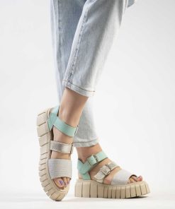 Sandalias Plataforma Burano | Monza Aqua Mint