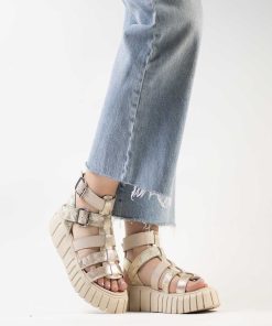 Sandalias Plataforma Burano | Pompeya Cream