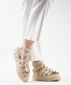 Sandalias Plataforma Burano | Pompeya Cream