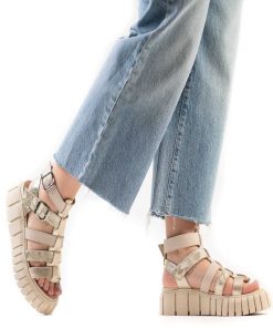 Sandalias Plataforma Burano | Pompeya Cream