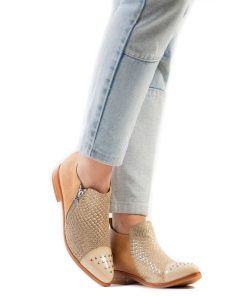 Botines Sin Taco Burano | Lupe Golden Camel