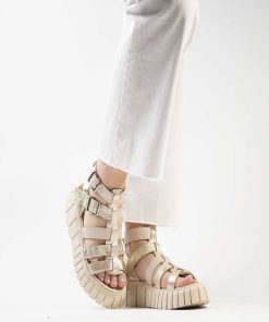 Sandalias Plataforma Burano | Pompeya Cream