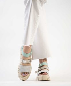 Sandalias Plataforma Burano | Monza Aqua Mint