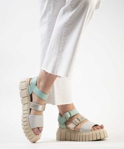 Sandalias Plataforma Burano | Monza Aqua Mint