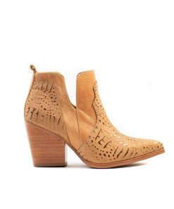 Botines Y Botas Con Taco Burano | Salma Camel